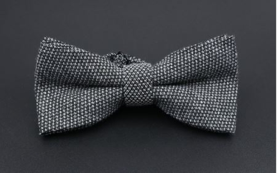 Stoff Fliege schwarz weiß bow tie